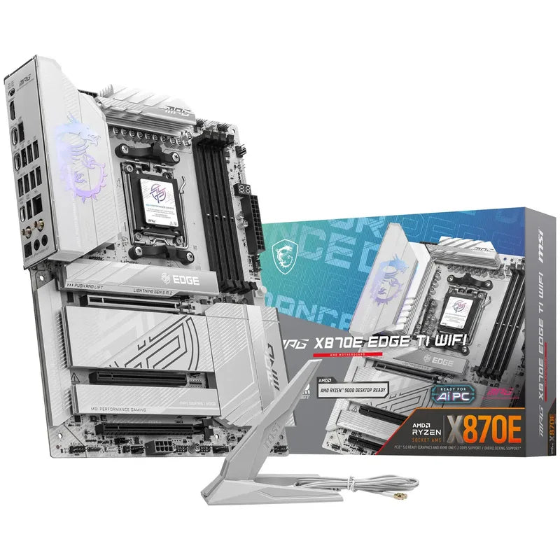 MSI MPG X870E EDGE TI Wi-Fi, AMD X870 Motherboard, DDR5 - Socket AM5