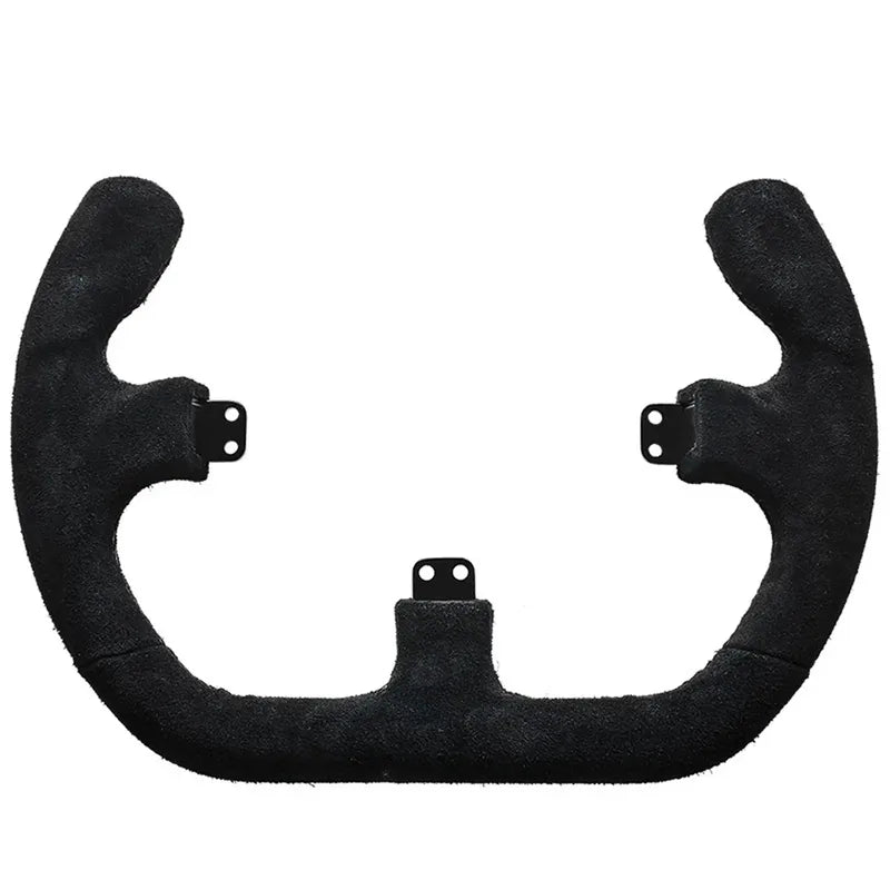 Asetek SimSports GT Rim Open D - Volante GT in Alluminio e Camoscio, compatibile Button Box La Prima e Forte - Nero