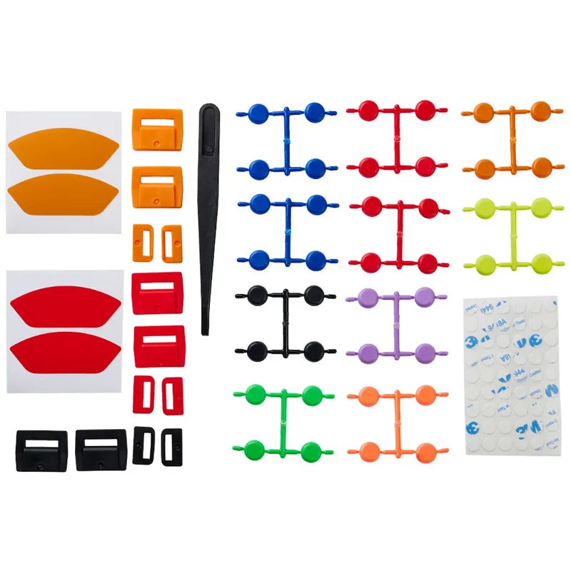 Asetek SimSports Colour Kit - Set Componenti Colorati per Volanti Asetek con Foglio Adesivo e Pinzetta