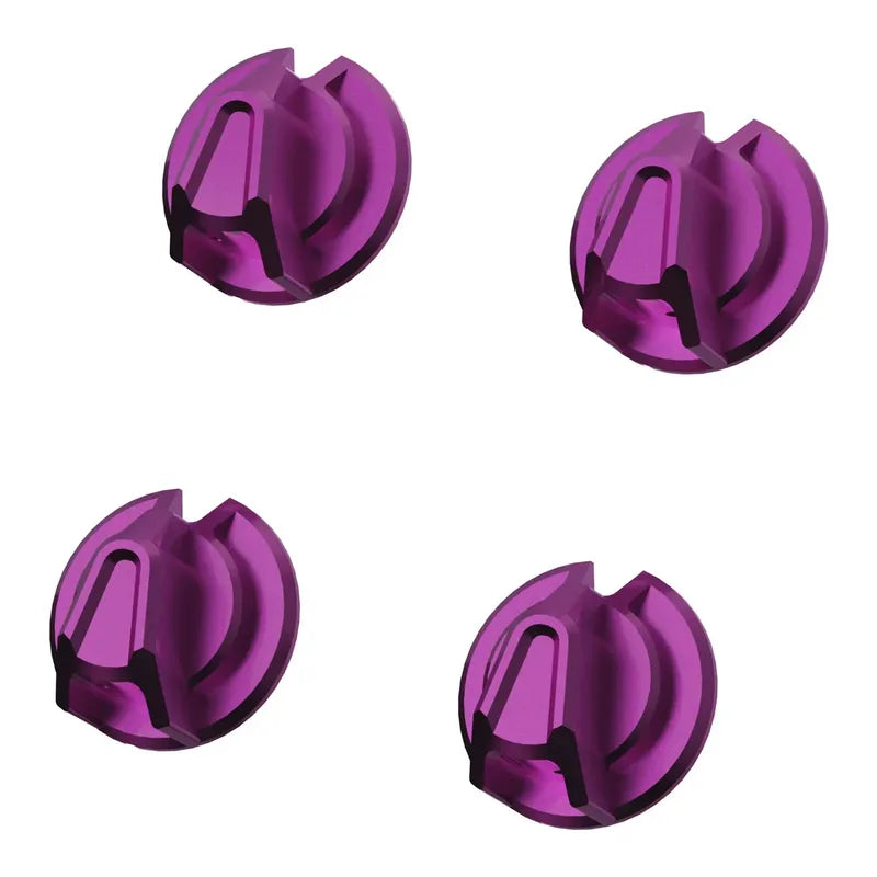 SOELPEC Rotary Knob Set - Set Manopole in Alluminio Anodizzato per Volanti Sim Racing - Arctic