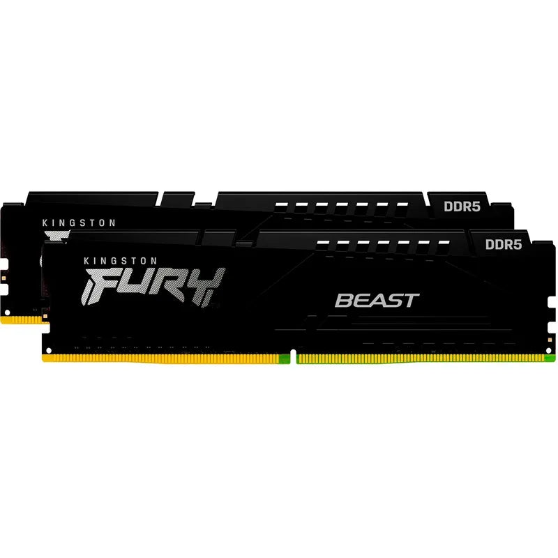Kingston FURY Beast KF560C30BBEK2-16 - RAM DDR5 16GB (2x8GB) 6000MHz 288-Pin 1.4V CL30 XMP 3.0/EXPO - Nero
