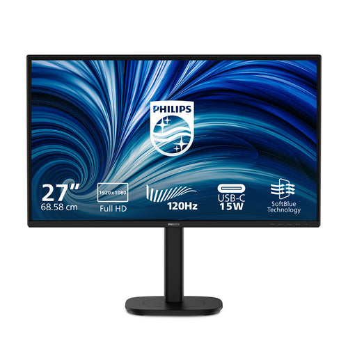 PHILIPS MONITOR 27 LED IPS FHD 16:9 4MS, REG ALTEZZA, VGA/DP/HDMI