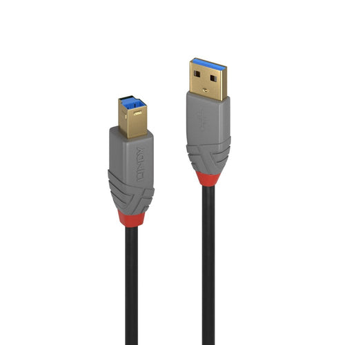LINDY CAVO USB 3.2 TIPO A A B, 5 GBIT/S, ANTHRA LINE, 5M