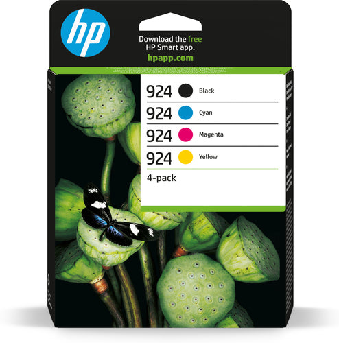 HP CART INK MULTICOLOR CMYK 924 NERO, CIANO, MAGENTA, GIALLO