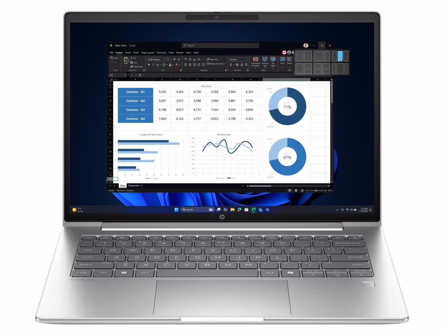 HP NB PROBOOK 4 G1I 14 ULTRA 5-225U 16GB 512GB 14 WIN 11 PRO 3YW