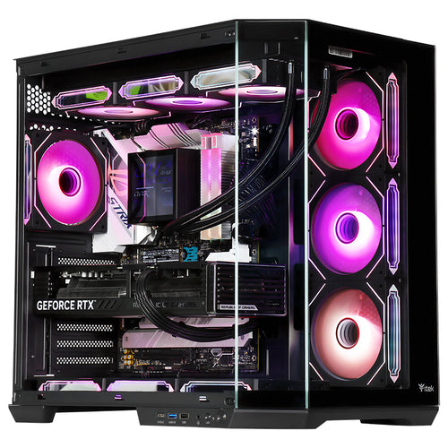 ITEK CASE DARK CAVE AKU - GAMING TOWER, ATX, 4X12CM ARGB FAN, USB3, TYPE-C, TEMP GLASS SIDE FRON