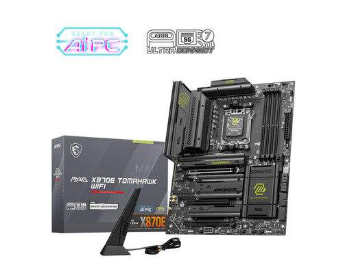 MSI MB AMD MAG X870E TOMAHAWK WIFI, ATX, AM5, DDR5, 3PCI-Ex16, 4SATA3