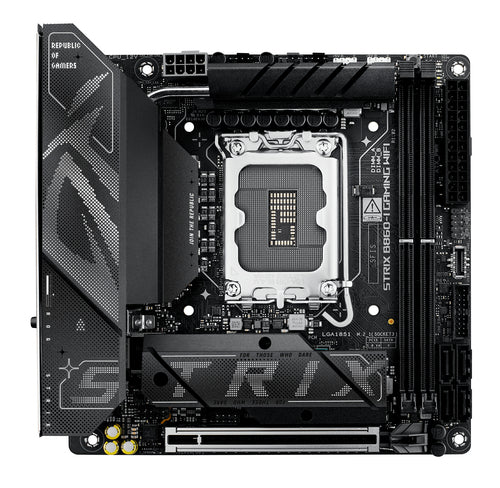 ASUS MB INTEL ROG STRIX B860-I GAMING WIFI, MINI ITX, DDR5, 1PCI-Ex16, 2DIMM, HDMI/DP, 2M2/4SATA