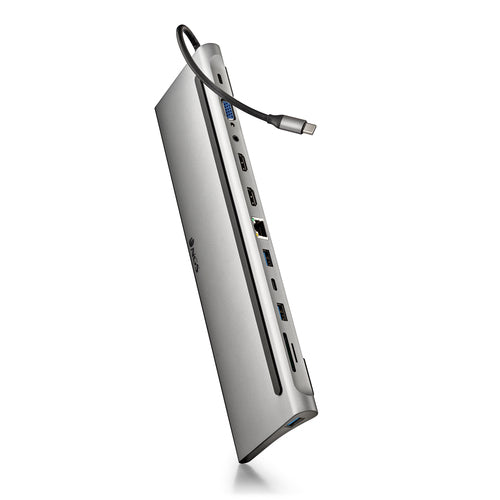 NGS DOCKING TYPE-C OUTPUT: USB 2.0 + 2x USB 3.0 + 2x HDMI + VGA + AUDIO + PD + RJ45 + USB C + SD/TF