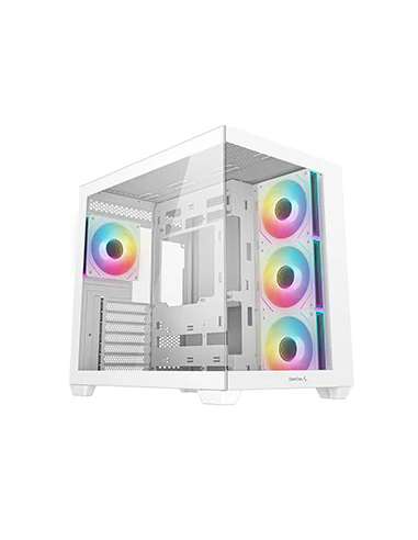 DEEPCOOL CASE MID TOWER CG530 WH 4F WHITE 2*TG 4x120 PWM+ARGB FAN