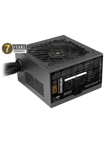 MARSGAMING ALIMENTATORE MPB650SI 650W 80PLUS BRONZE APFC 2X PCIE6+2PIN