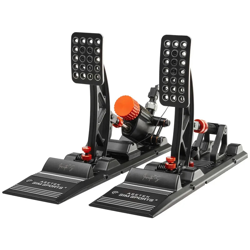 Asetek SimSports Invicta S-Series THORP II - Pedaliera Sim Racing con Freno Idraulico - Nero
