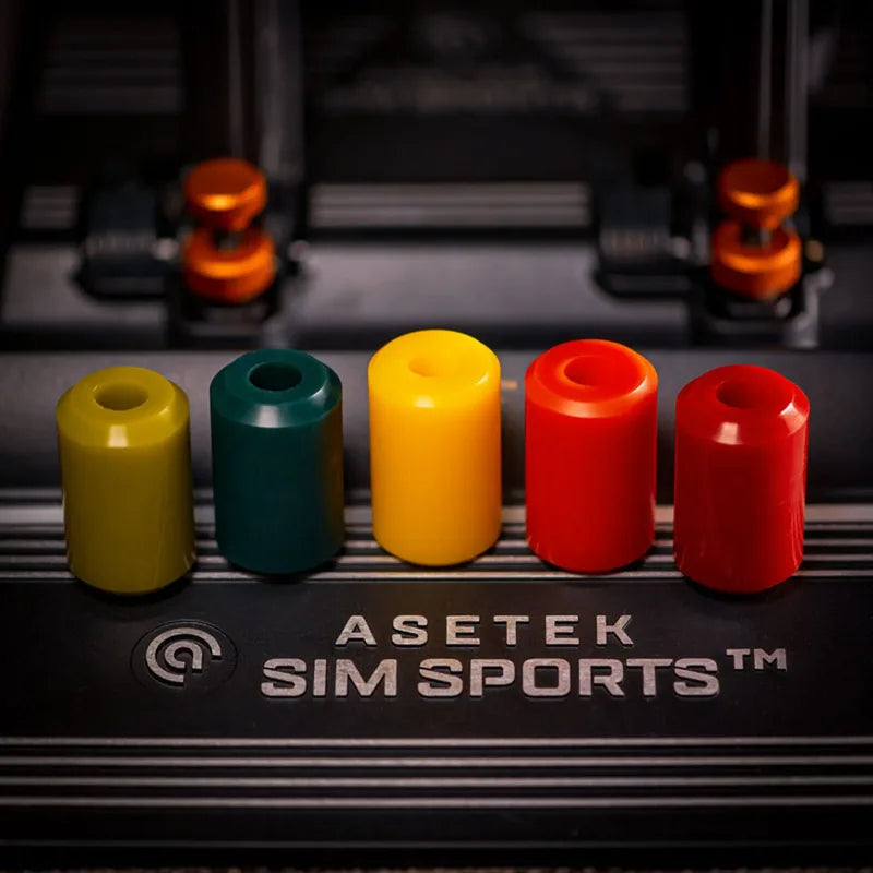 Asetek SimSports Elastomer Kit - Set 5 Elastomeri per Pedaliere Sim Racing con Diverse Durezze di Frenata