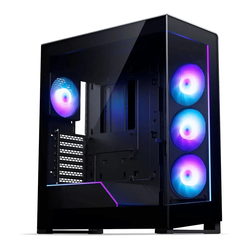 Phanteks NV5X Midi-Tower E-ATX - Vetro Temperato, 4 Ventole ARGB - Nero