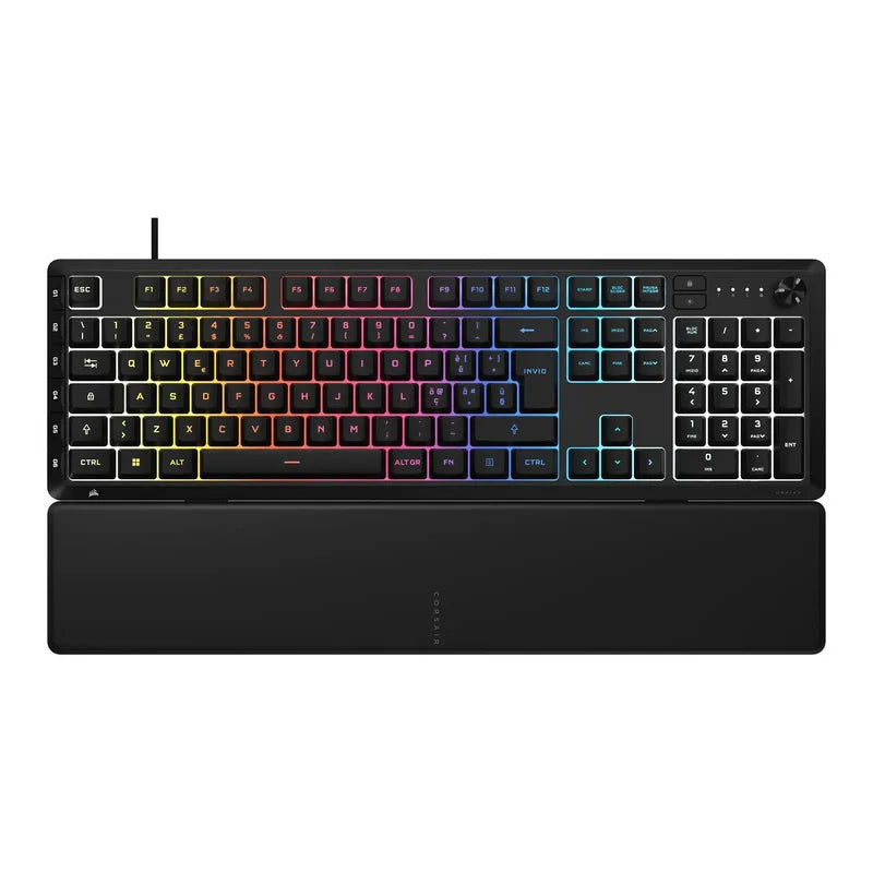 Corsair SKIFF 100 PLUS Tastiera Gaming RGB 10 Zone, 6 Tasti G, Membrana, IP53 - Layout ITA