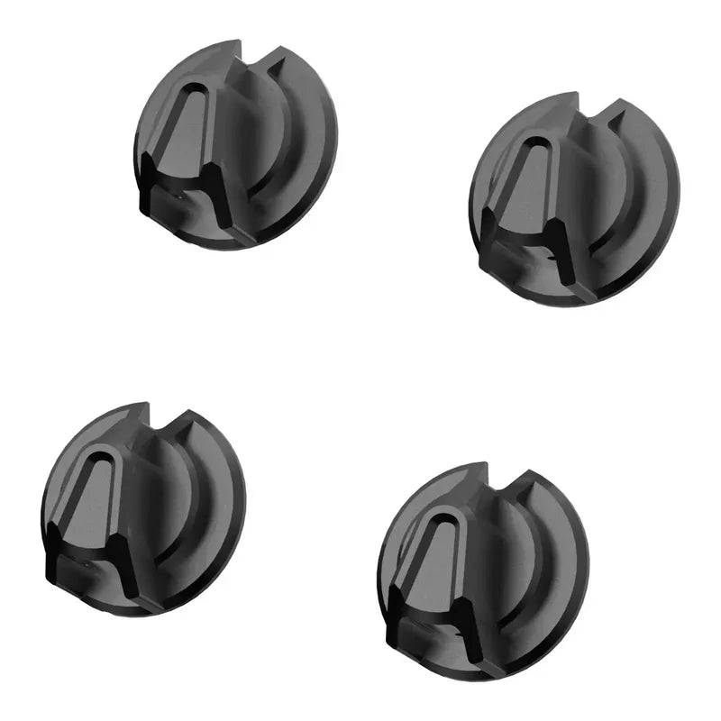 SOELPEC Rotary Knob Set - Set 4 Manopole in Alluminio Anodizzato per Volanti Sim Racing - Basalt