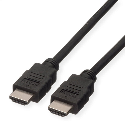 ROLINE GREEN CAVO  HDMI HIGH SPEED CABLE E ETHERNET, M M, BLACK, 1M