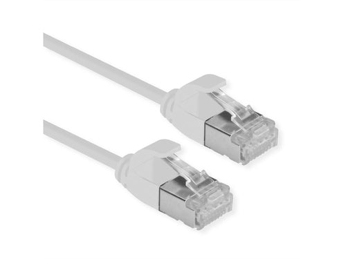 ROLINE CAVO DI RETE U/FTP DATACENTER PATCHCORD CAT.6A/CLASS EA, LSOH, SLIM, GRIGIO, 0.5M