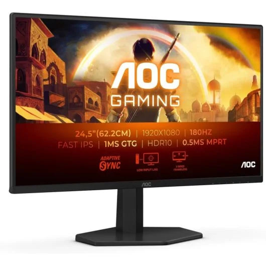 AOC MONITOR GAMING 24,5 FHD 1MS 180HZ 300 CDM, DP/HDMI