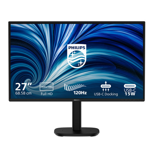 PHILIPS MONITOR 27 LED IPS FHD 16:9 4MS, REG ALTEZZA, DP/HDMI, USB-C