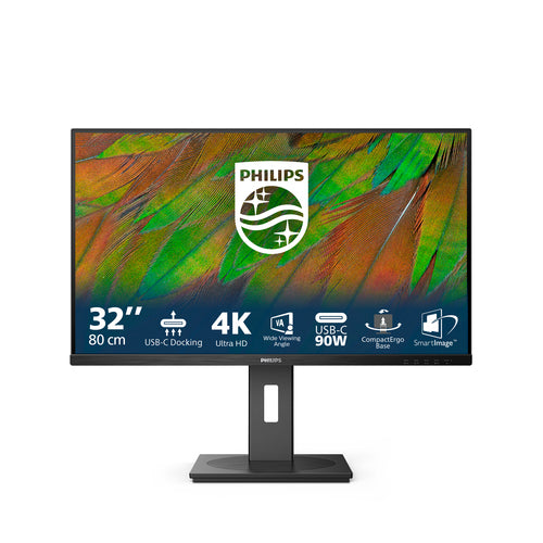 PHILIPS MONITOR 32 LED VA 4K UHD 16:9 4MS 350 CDM, PIVOT, DP/HDMI, MULTIMEDIALE