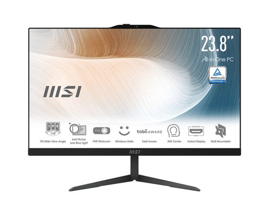 MSI PC AIO 23,8" TOUCH BLACK Intel Pentium 8505 8GB 128GB SSD WIN 11 PRO