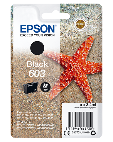 EPSON CARTUCCIA INK NERO,  STELLA MARINA, 603
