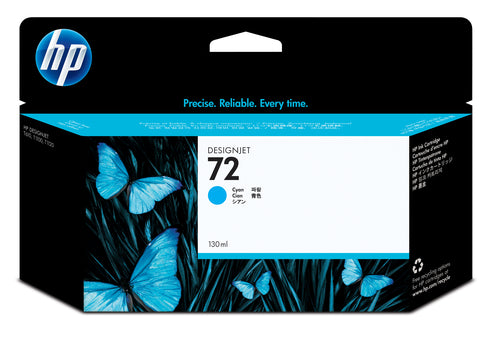 HP CART INK 72 CIANO VIVERA 130 ML PER PLOTTER 1100/T610