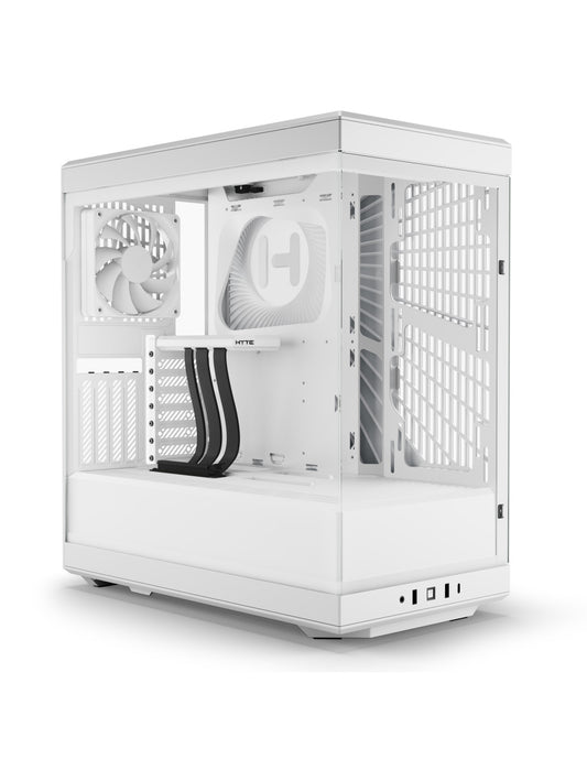 HYTE CASE MID TOWER DC Y40 WHT 2xTG 2x120mm Fan CS-HYTE-Y40-WW