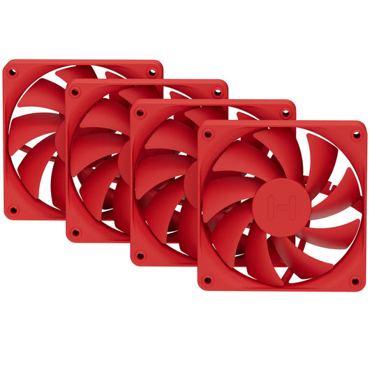 HYTE FAN CASE FA12 PWM FAN 4 PACK 4x 120*120*25mm WILD CHERRY