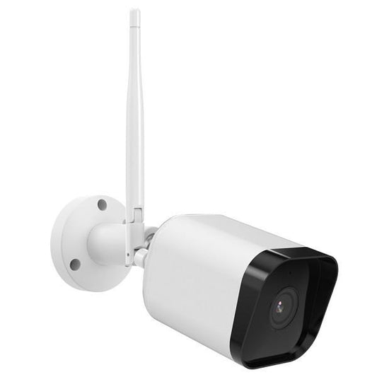 ISIWI TELECAMERA WIRELESS SQUARE 4MPX BULLET FISSA PER ESTERNO IR LED AUDIO BIDIREZIONALE SD CARD IP