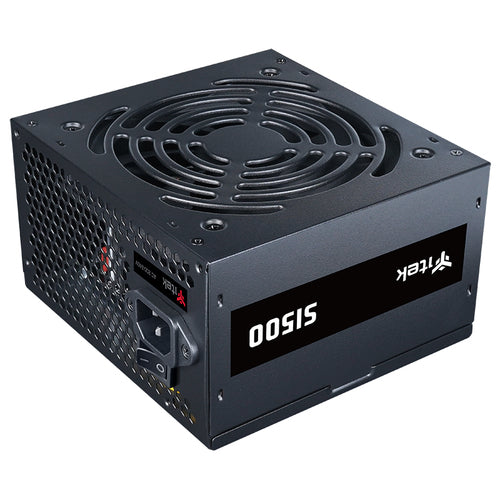 ITEK ALIMENTATORE SI500 - 500W,  EFFICIENZA 80+, PFC ATTIVO, 12CM SILENT FAN