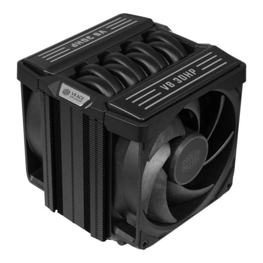 COOLER MASTER V8 ACE 3DHP Black, DISSIPATORE AD ARIA SINGLE TOWER , 2 VENTOLE 120mm NO ARGB, 6 ANNI