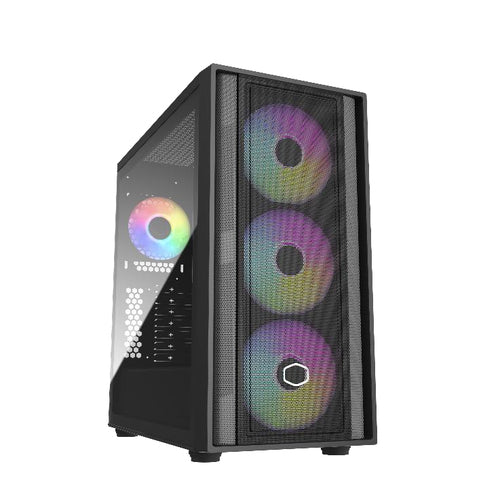 COOLER MASTER CASE SUPPORTO MB CONNETTORI RETRO 4 VENTOLE ARGB (3X140 FRONTE, X120 R