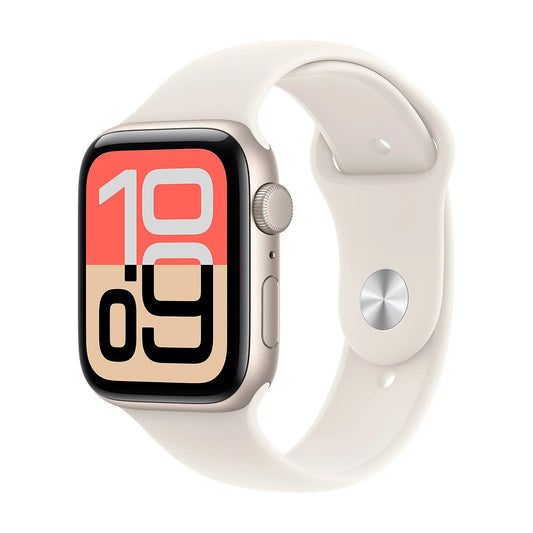 APPLE WATCH SE 3GPS44MMSTARLIGHT ALUMINIUM CASE WITH STARLIGHT SPORT BAND - S/M