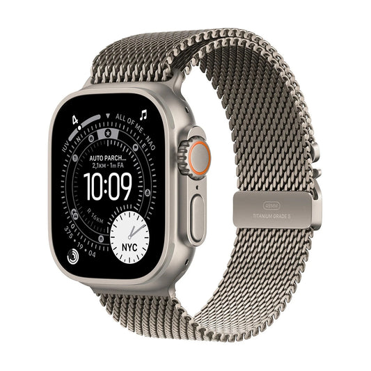 APPLE WATCH ULTRA 3GPS E CELLULAR49MMNATURAL TITANIUM CASE WITH NATURAL TITANIUM MILANESE LOOP