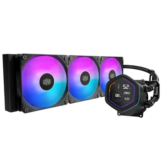 COOLER MASTER DISSIPATORE A LIQUIDO ML CORE NEX DIGITAL 360 BLACK ARGB VENTOLE 3x 120MM DISPLAY  LED