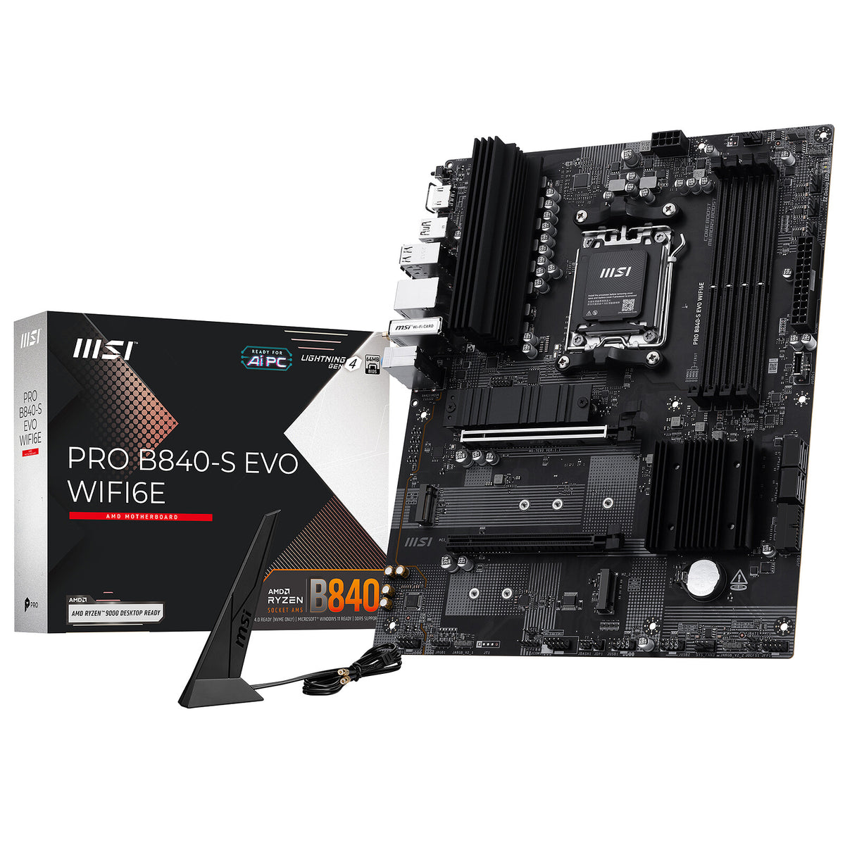 MB MSI PRO B840-S EVO WIFI6E AM5