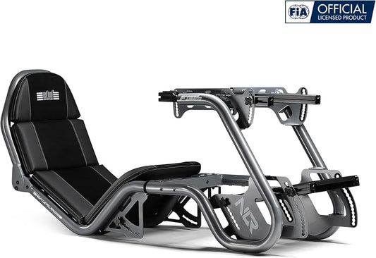 Next Level Racing F-GT Pro Formula and GT Racing Simulator Cockpit Grey Edition