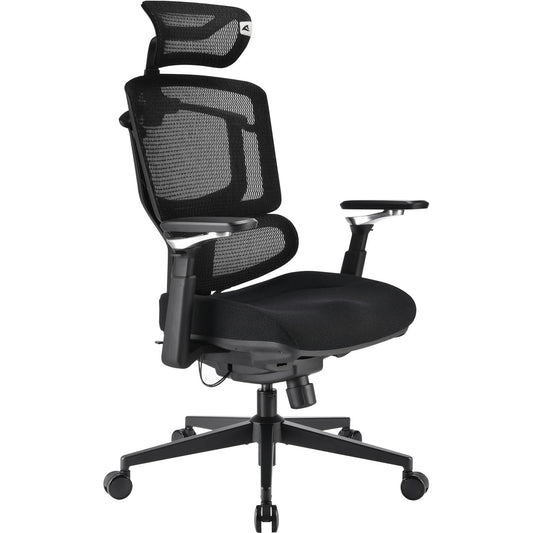 SHARKOON SEDIA OFFICE FABRIC SEAT BASE 3D ARMREST  HEADREST 5 HEIGHTS ADJUSTABLE  MAX WEIGHT CAPACI