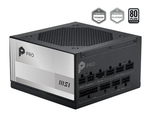 MSI ALIMENTATORE PRO A850PL PCIE5, EU,  850W, FULL-MODULAR , PLATINUM