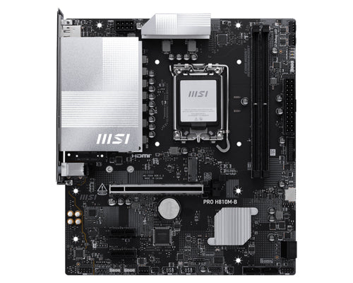 MSI MB PRO H810M-B601-7E64-010,13801-7E64-001STD PRO H810M-B, H810, LGA1851, 2DDR5, 1PCIe