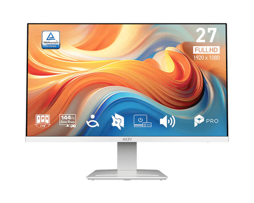 MSI MONITOR 27 LED IPS FHD 16:9 144Hz 1ms, HDMI/DP/VGA, MULTIMEDIALE, BIANCO