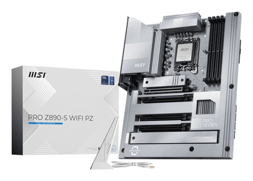 MSI MB Z890, PRO Z890-S WIFI PZ,Z890,LGA1851,4DDR5,4PCI-Ex16,3M.2,1USB 40G,2USB 20G,8USB 5G, 4US