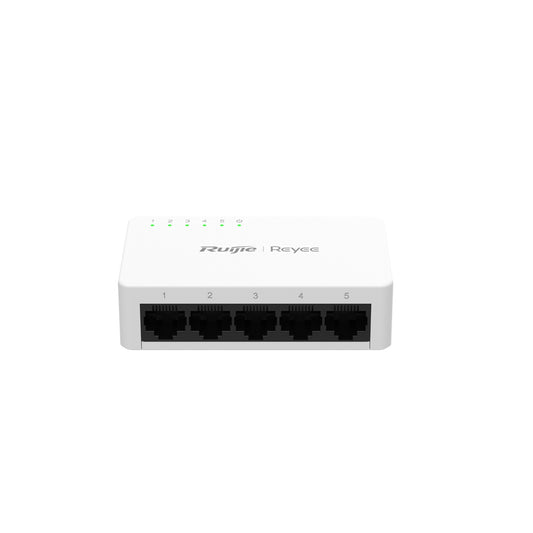 REYEE SWITCH NON GESTITO A 5 PORTE DA 10/100 MBPS (CHASSIS PLASTICO DESKTOP)