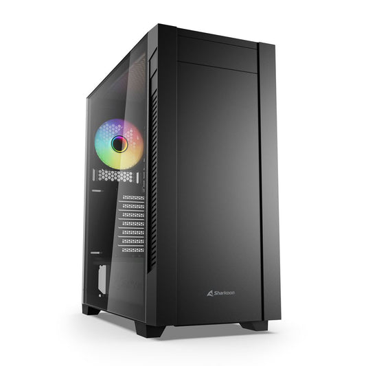 SHARKOON CASE  ATX 2x U3, 1x Type-C,TRRS, VETRO TEMPERATO  1x 120 PWM, 1x 120 ARGB PWM, ARGB CONTROL