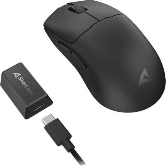SHARKOON MOUSE WIRELESS GAMING MOUSE , PAW3395 SENSOR  49G, GLASS FEET , 8000Hz POLLING  RATE