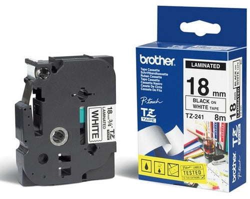 BROTHER NASTRO NERO, DA 18MM SU FONDO BIANCO