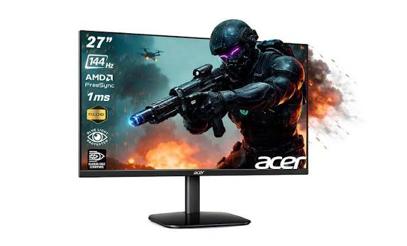 ACER MONITOR 27 LED VA 16:9 FHD 4MS 250 CDM 144hz, VGA/HDMI, KA272P0BI