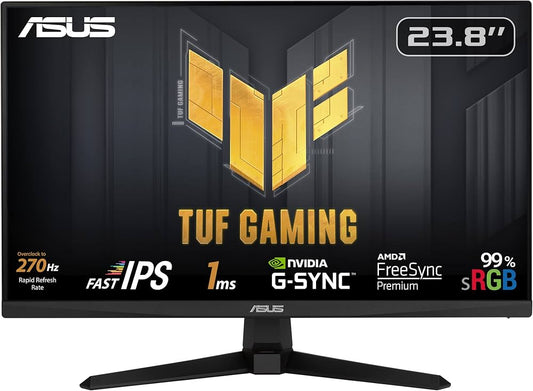 ASUS MONITOR GAMING 23,8 LED IPS 16:9 FHD 1MS 240hz 350 CDM, TUF, G-SYNC, DP/2HDMI